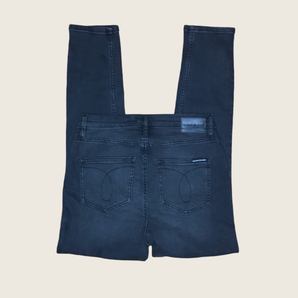 Calvin Klein High Rise Skinny Jeans Faded Black